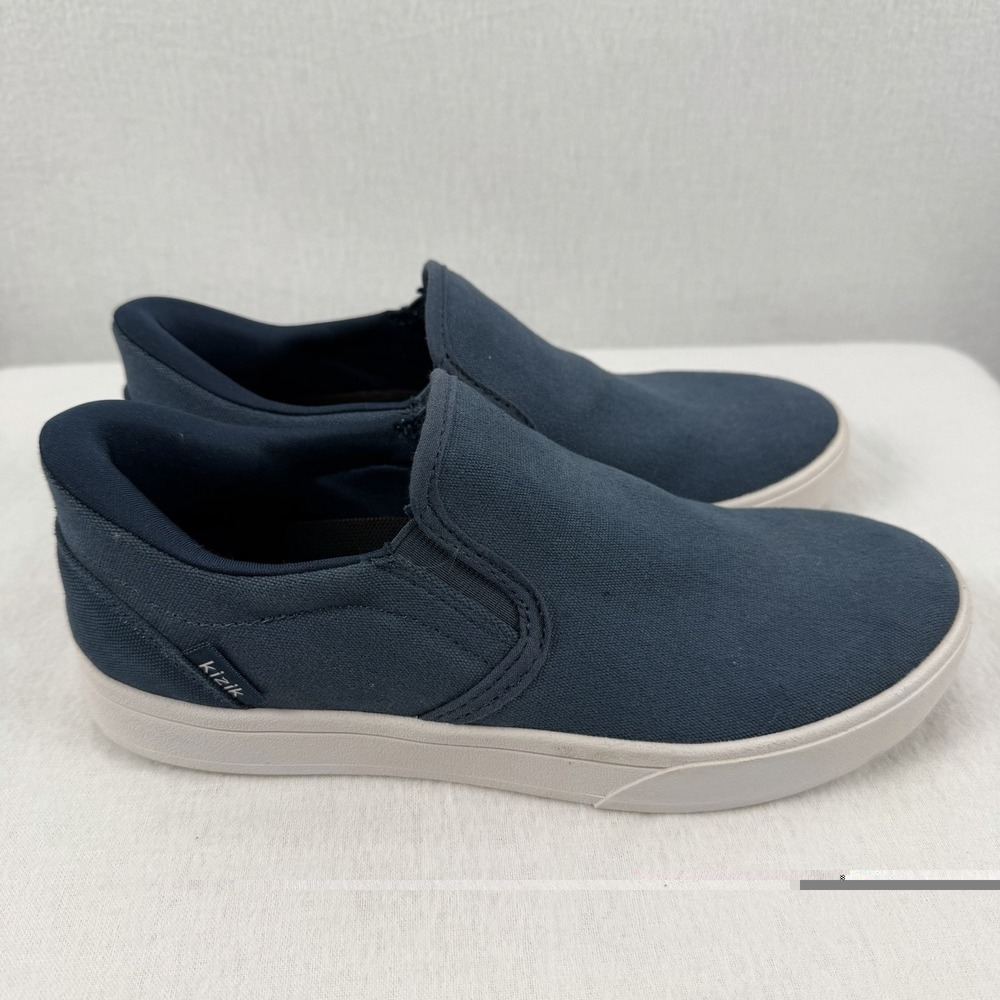 KIZIK Venice Canvas‎ Slip On Sneakers Tidepool Blue Unisex M 5/W 6.5 Comfort - Picture 2 of 10